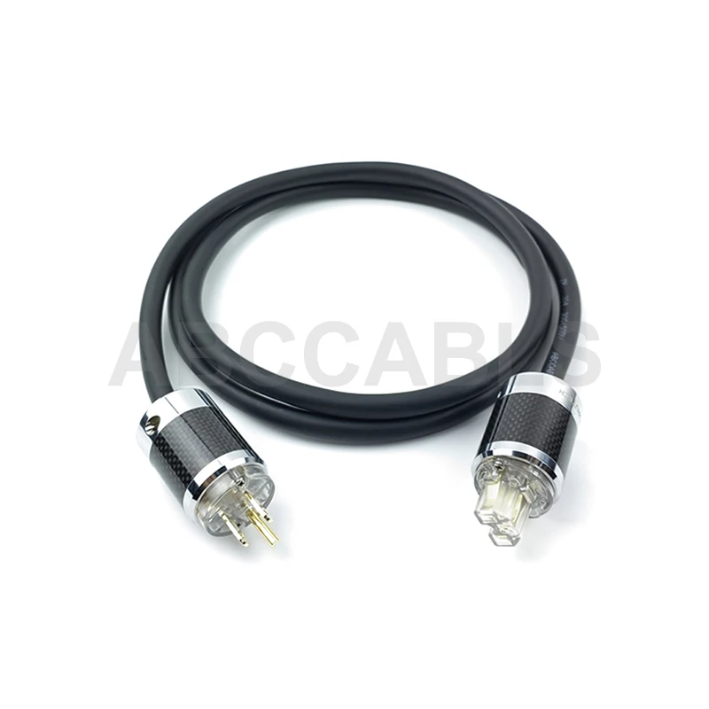 ABCCABLS HIFI Audiophile Power Cable, US NEMA 5-15P To IEC C13 OFC Copper Power Cord For Audio/Video Equipment