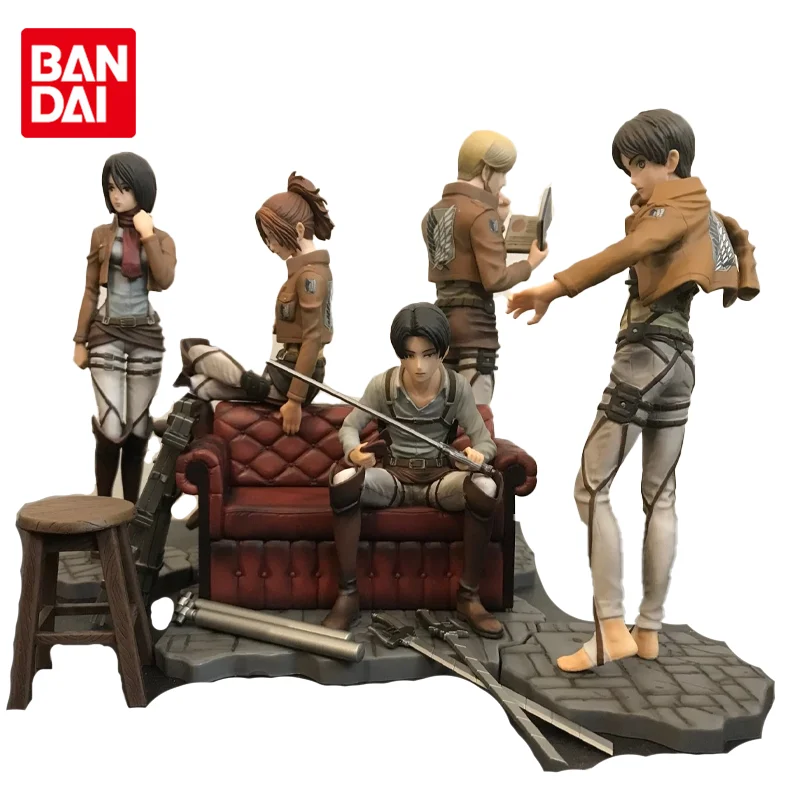 

Фигурка Bandai Ichiban KUJI Attack on Titan, Оригинальная фигурка Эрена Yeager, Zoe Hans, аниме, подарок на день рождения для мальчиков и девочек