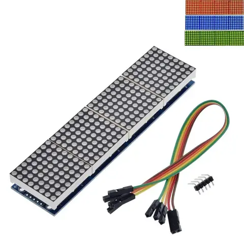 MAX7219 Dot Matrix Module Microcontroller Module 4 in One Display MAX7219 Dot Matrix Module Microcontroller Module 4 in One Disp