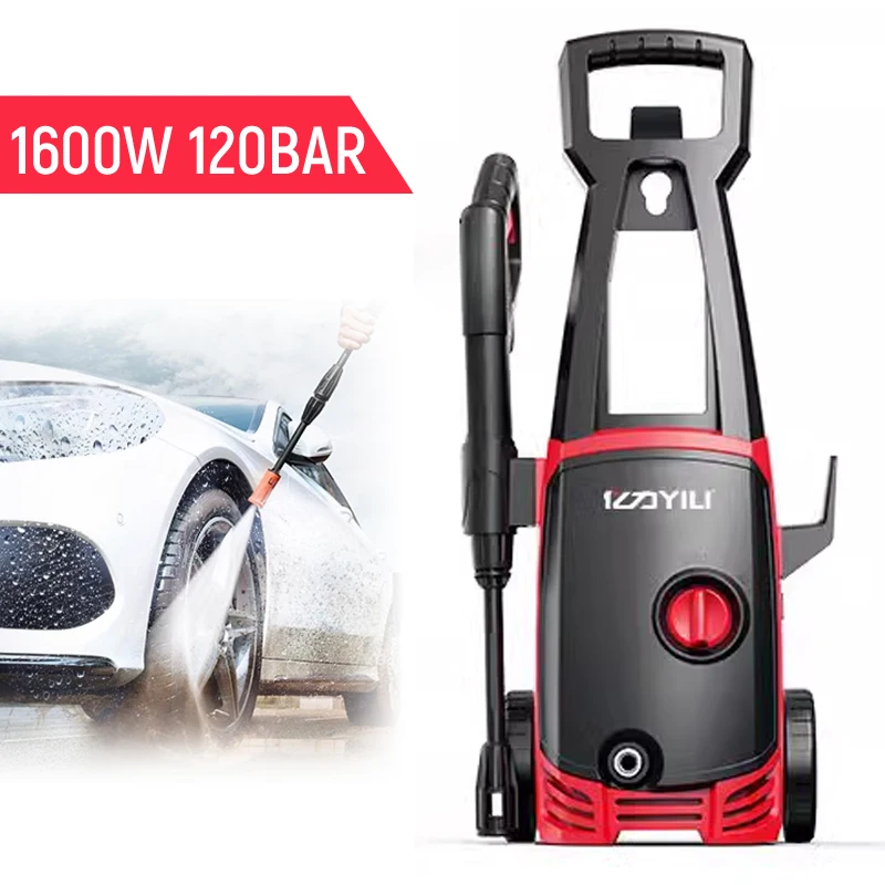 غسالة الضغط العالي الكهربائية لغسالة الضغط في السيارة، مضخة مياه لغسيل السيارات وتنظيف الدراجات النارية والمركبات