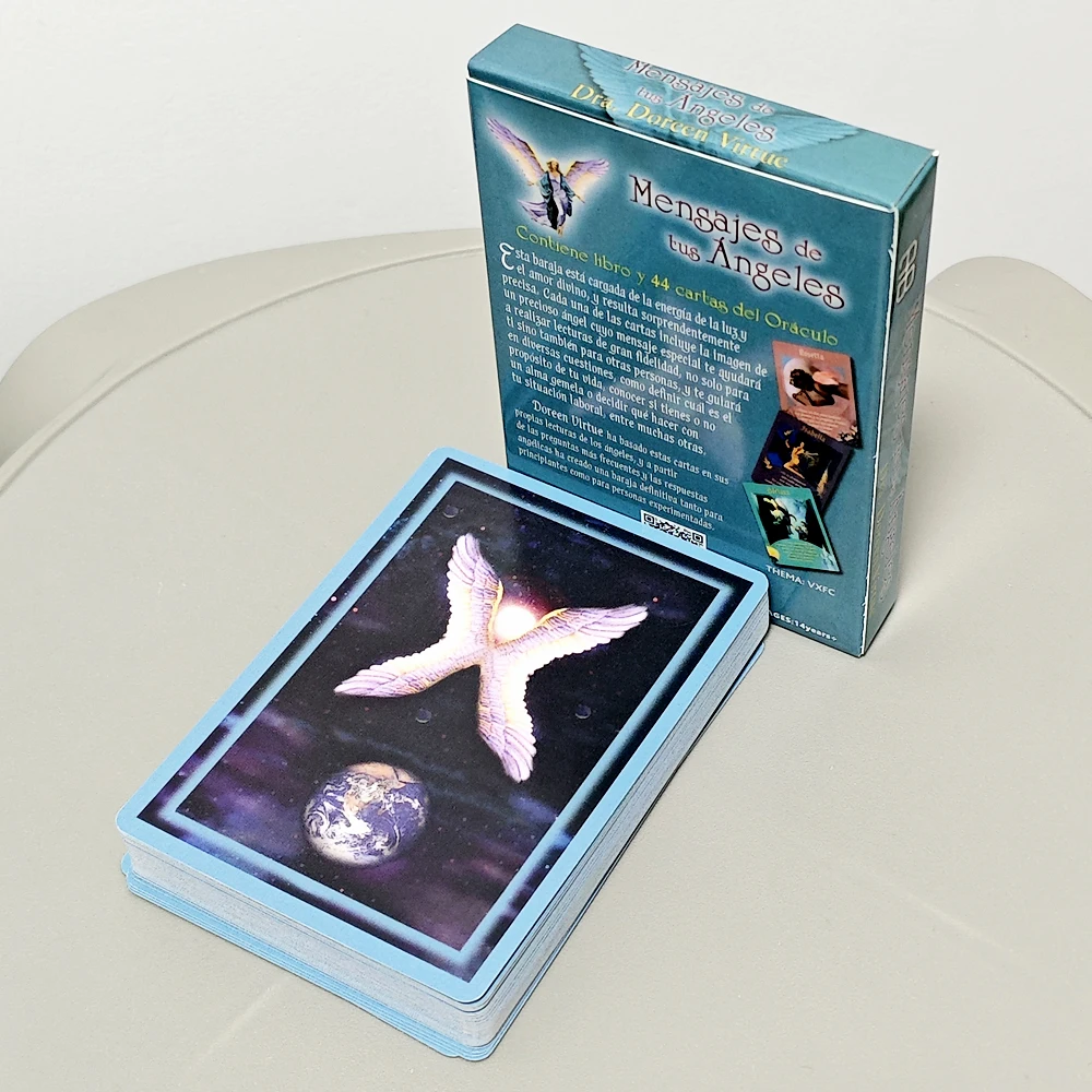 10.4*7.3cm Messages From Your Angels - What Your Angels Want You To Know Cards In Spanish Language 44 Pcs Oracle Cards