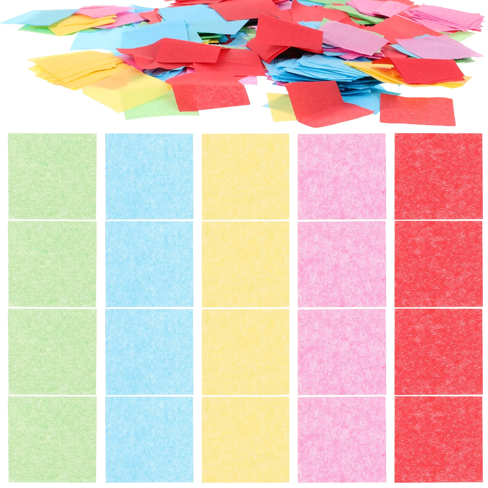 

1 Bag Thin Paper Mosaic Craft Tissue Paper Squares Diy Supply For Birthday Confetti Table Decor Scrapbook Kids Activity Art
