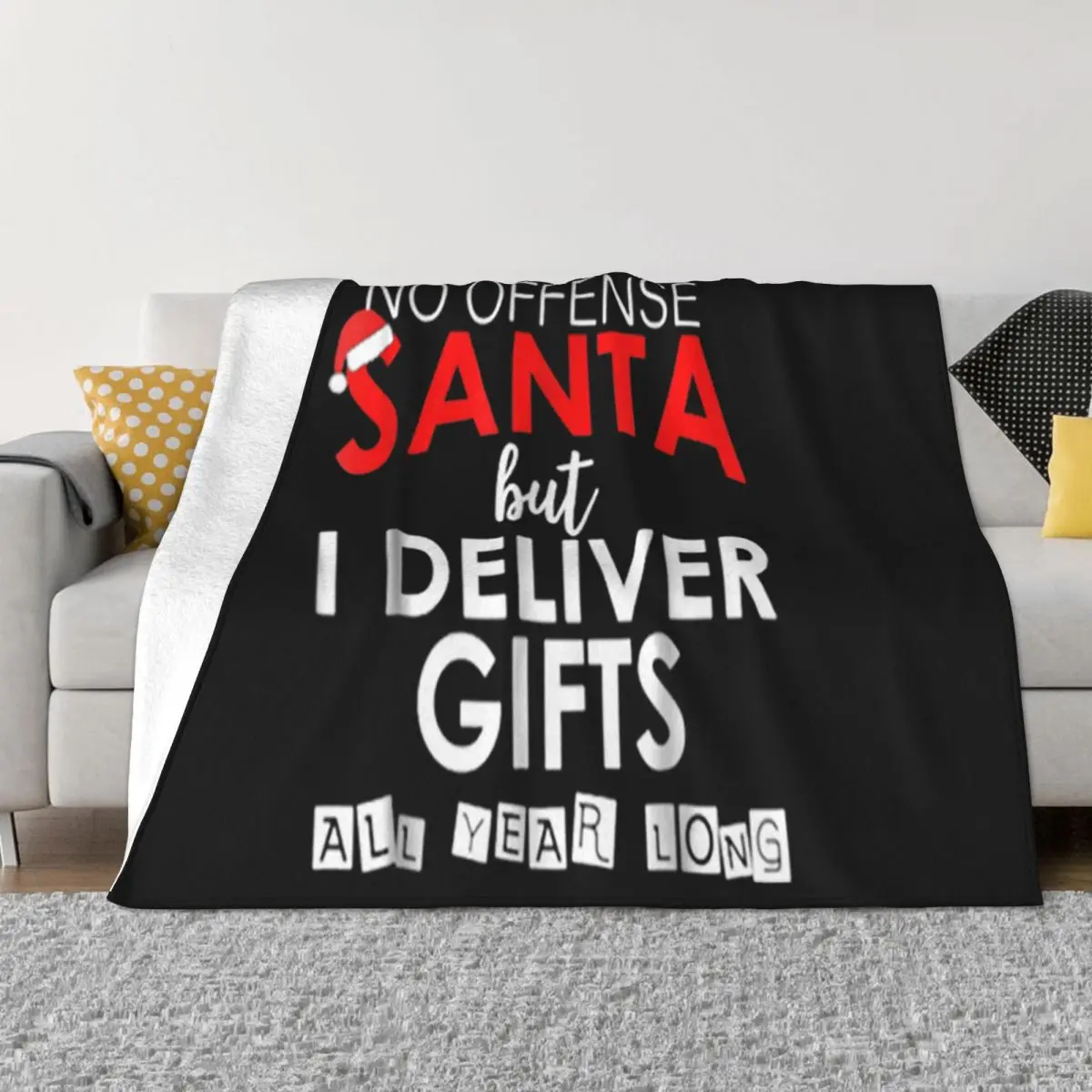 Official Funny Santa Postal Worker Mailman Christmas Gift Male Science Newest Woman 2021 Throw Blanket