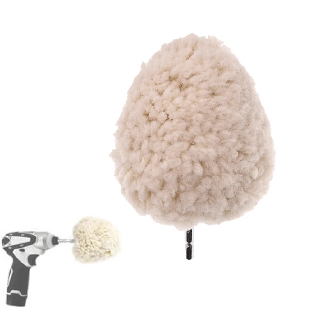 

100mm wool buffing wheel with reinforced core for extended service life in demanding For Metal polishing tasks