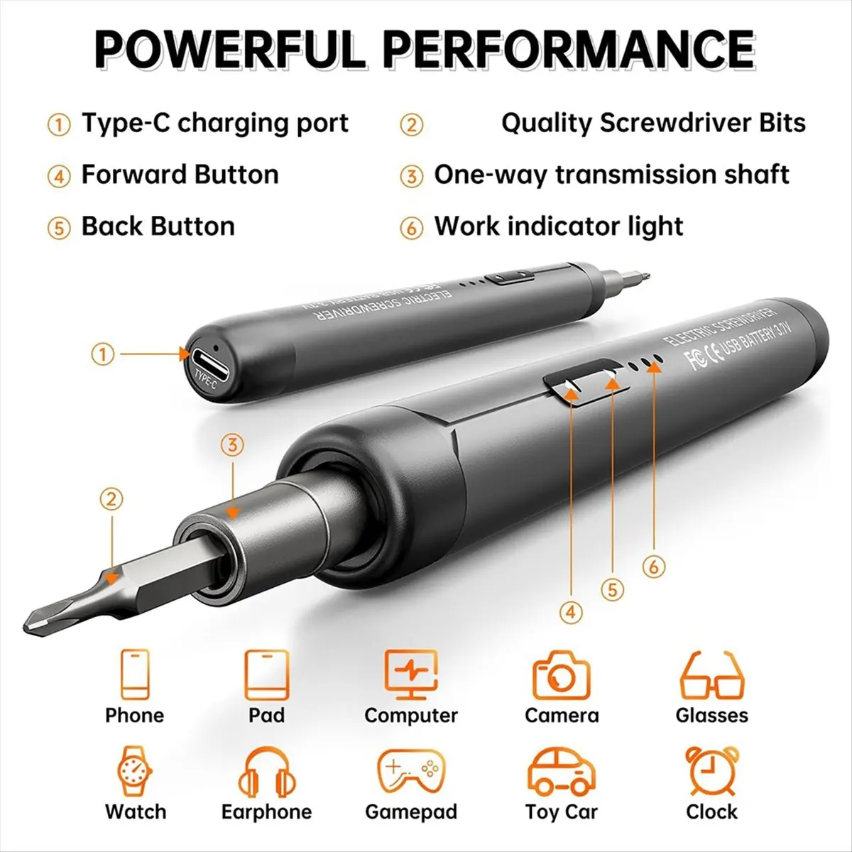 

A73P Electric Screwdriver Screwdriver Set, 88-in-1 Magnetic Bits, Screwdriver Repair Tool Kit for PC RC Electronic