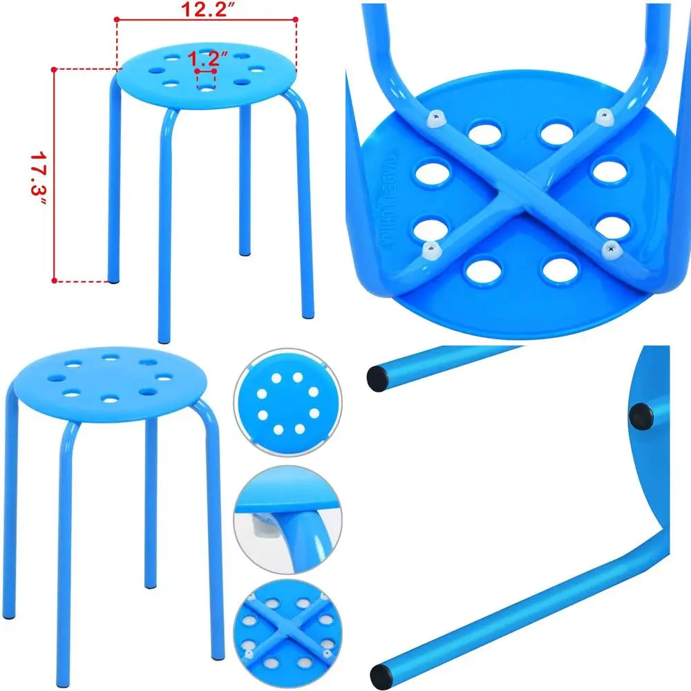 

Набор из 5 складных стульев для класса, разные цвета, высота 17,3 дюйма