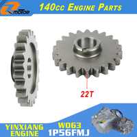 YX 140 140cc Engine Gear Bridge Gear 22 Teeth For YinXiang W063 1P56FMJ 140 KAYO BSE Xmotos Apollo Rusi SSR Dirt Pit Bike Parts