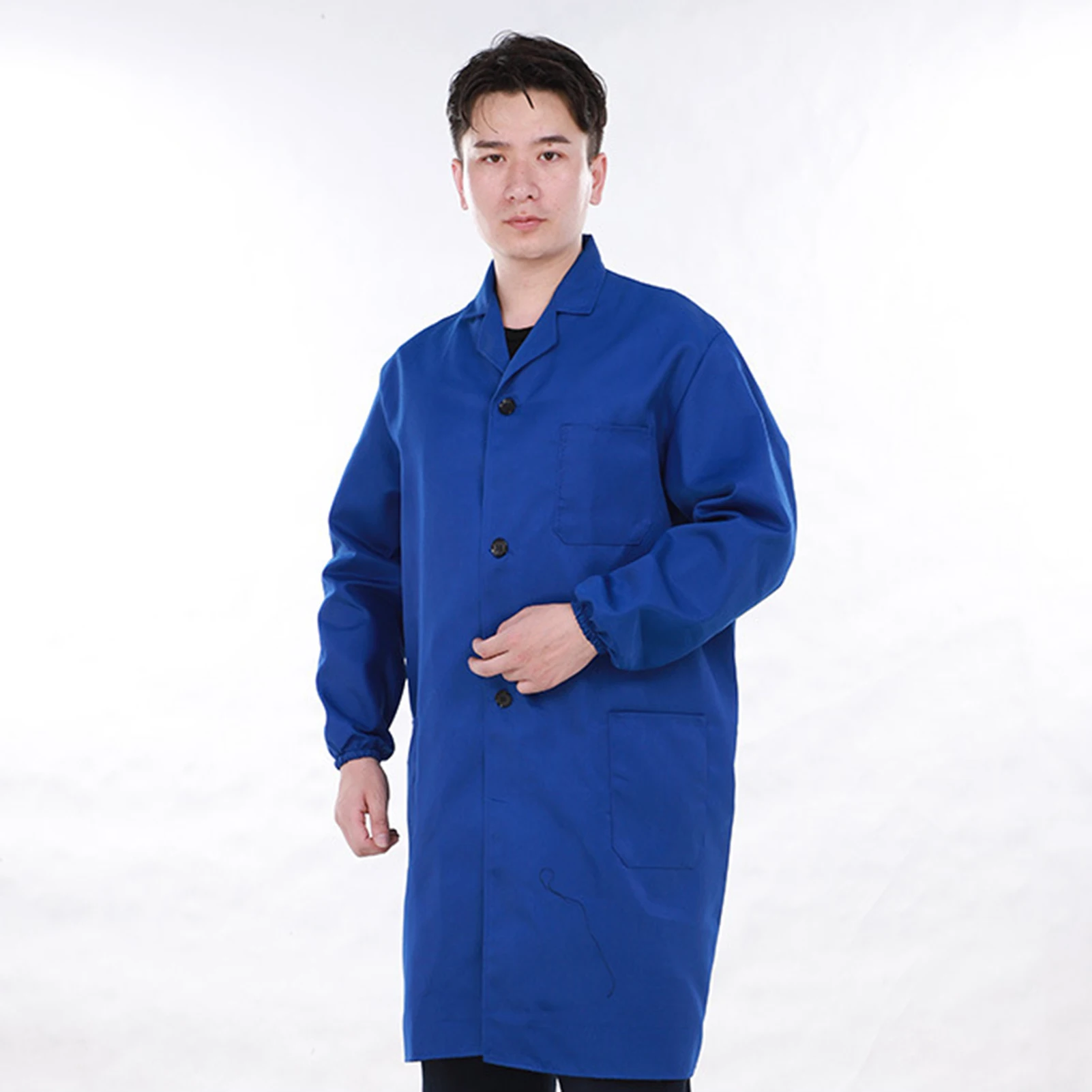 Werkkleding Duurzame, vuilafstotende werkkleding met zakken voor magazijnarbeiders Lange mouwen, losse pasvorm, gewaadstijl Ergonomisch