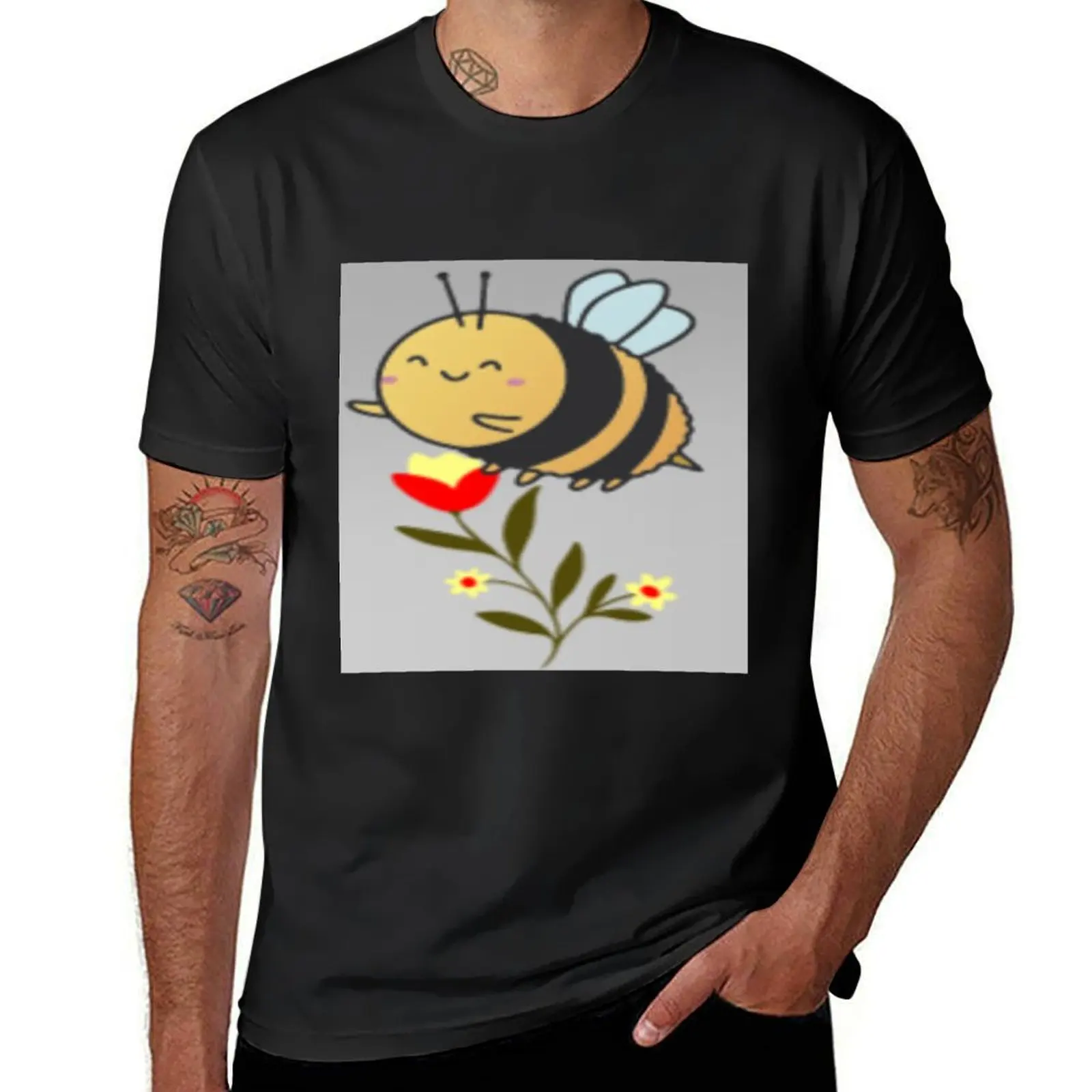 bee designt-shirt T-Shirt plus size tops tees graphics vintage mens graphic t-shirts