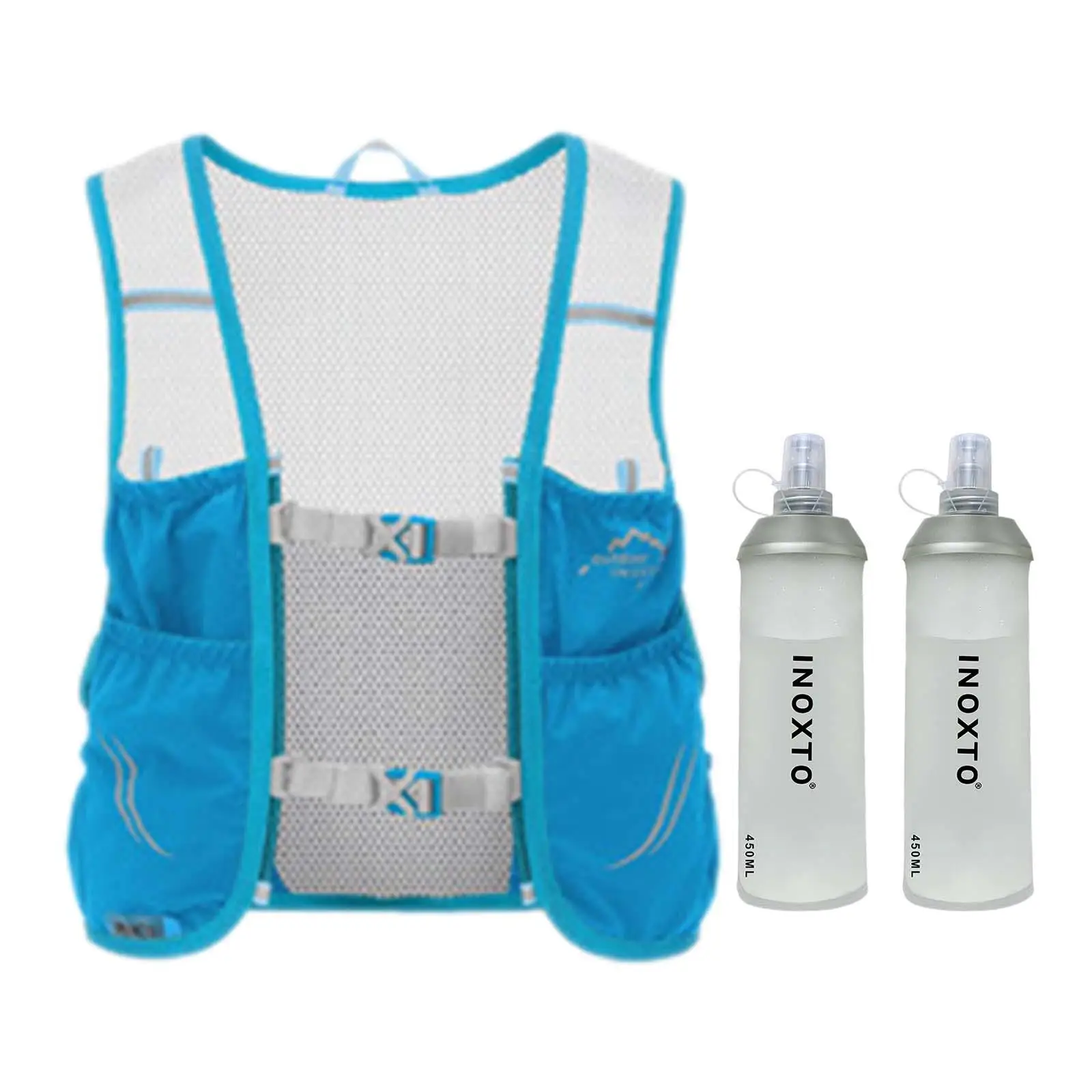 Mountaineering Hiking Vest Hydration Bag Lightweight Daypack with Water Bladders for Trekking Trail Running Biking Use