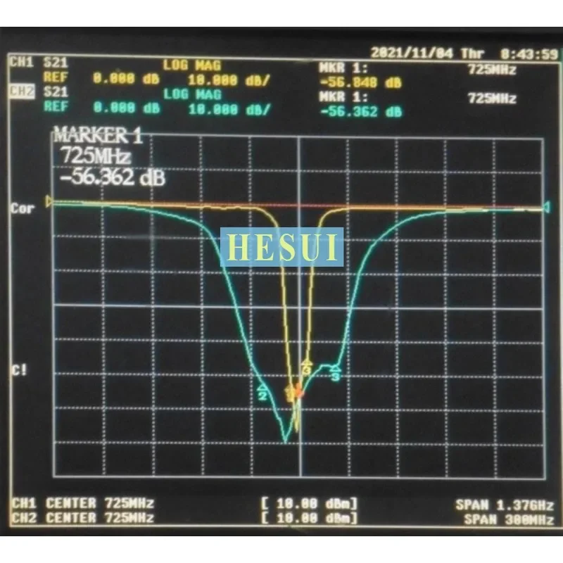 BSF Filter RF Band stop filter for 725MHz Module base station test, cutting 703MHz~748MHz signal, SMA interface Module  Board