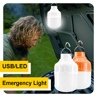 Hot Rechargeable USB LED Pendant Light Portable Brightness Waterproof Outdoor Lamp for Camping Fishing Emergency Night Lighting