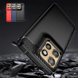 For Moto Edge 50 Neo Case Cover Moto Edge 50 Neo Capas Carbon Fiber Bumper Back Shockproof TPU Soft Fundas Motorola Edge 50 Neo
