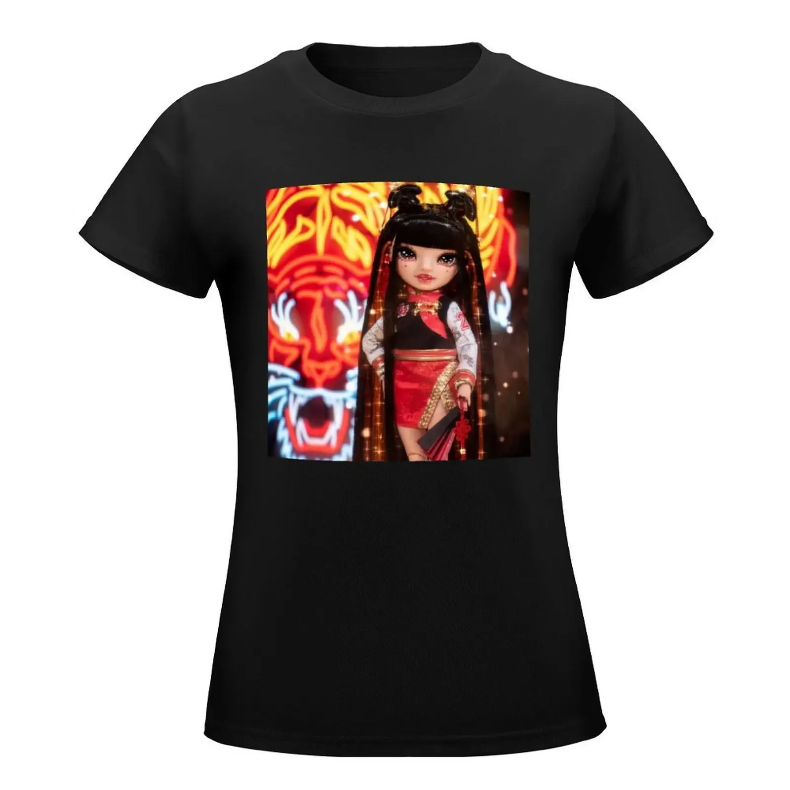 Rainbow High collector Lily Ching T-Shirt graphics tees t-shirts for Women loose fit