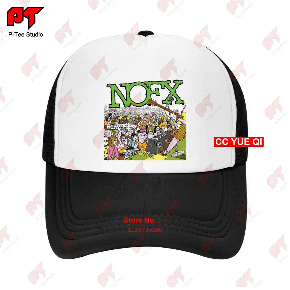 00S Nofx Cotton Band Old Vintage Music Noevx Punk Lock Baseball Caps Truck Cap EP7V