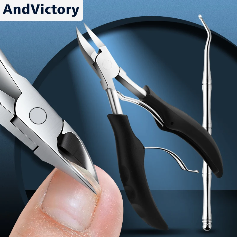 

1Pcs Ingrown Toenail Nail Clippers Trimmer Stainless Steel Professional Pedicure Cutters for Manicure Tool Cuticle Scissors