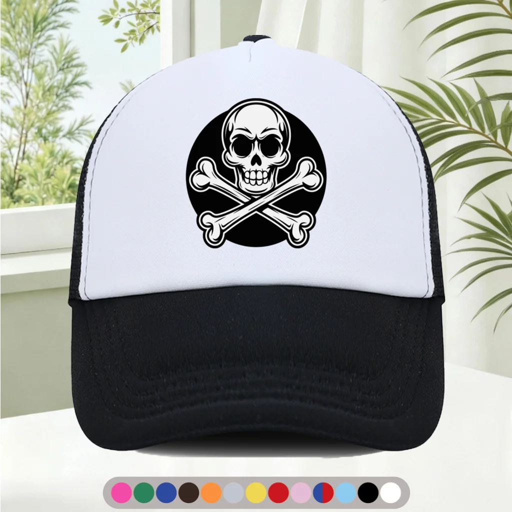 Fashionable and Versatile Sponge Mesh Cap  Features Cool Printed Patterns, Unisex  American Trucker Hat  HighQuality Hat  S