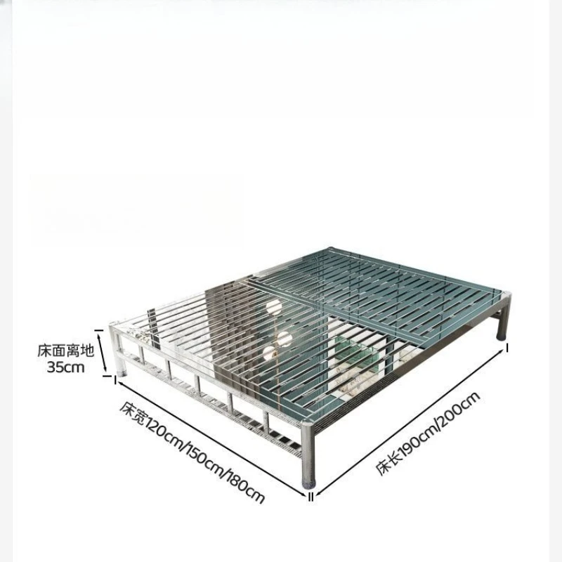 304 stainless steel 1.5 meters frame Thickened 1m children's tatami splicing bed frame Non-wrought iron