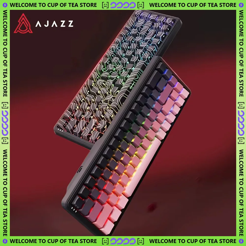 AJAZZ AK680 MAX Magnetic Mechanical Keyboard Hot-Swappable 8K Polling RGB Customization Wired Gaming Design Ideal for PC E-sport