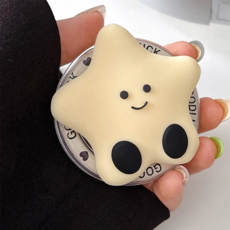 Korea Leuke 3d Ster Maan Voor Magsafe Magnetische Telefoon Griptok Stand Voor iPhone Universele Accessoires Telefoon Houder Ring Ondersteuning Grip