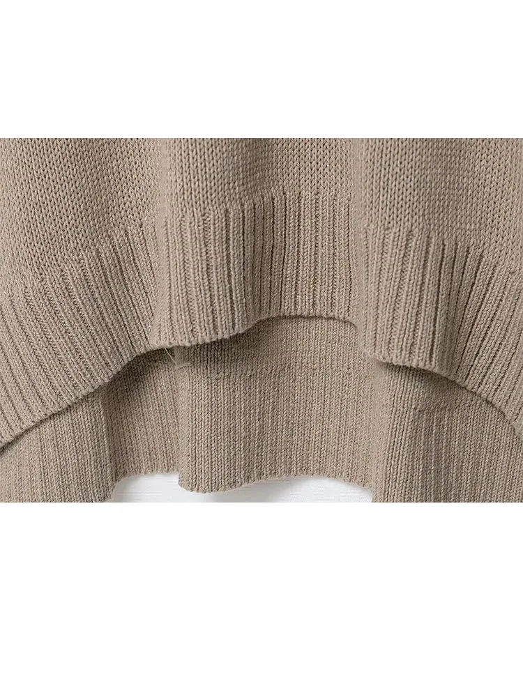 

HH Female 2025 High Street Casual Versatile Loose Round Neck Sweater Women Winter Fashion Warm Pullover Simple Threaded Sweater