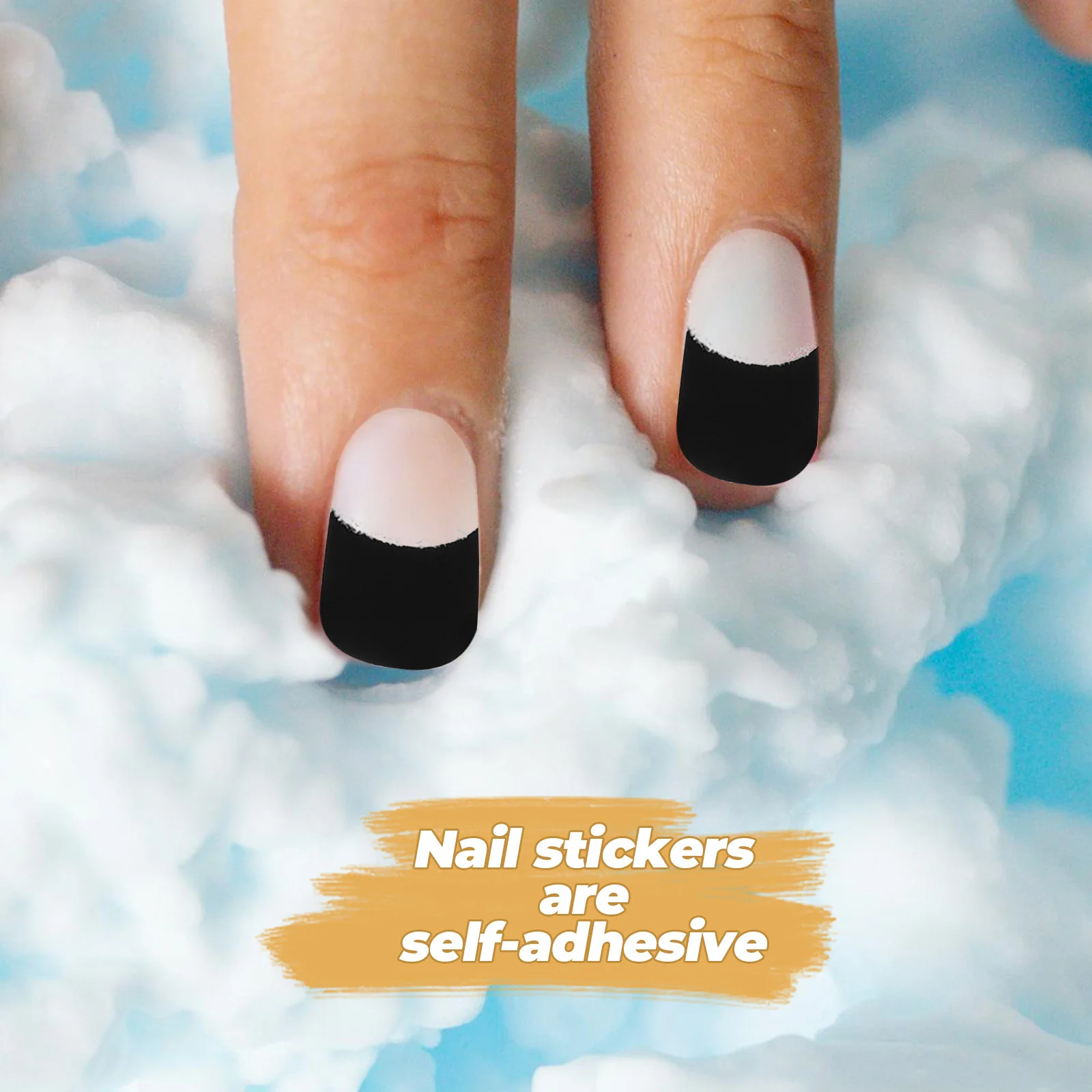 1 セット自己粘着ネイルステッカーストリップネイルアートデカールすべてのサイズに適した耐久性のある光沢のあるマニキュア DIY 用品