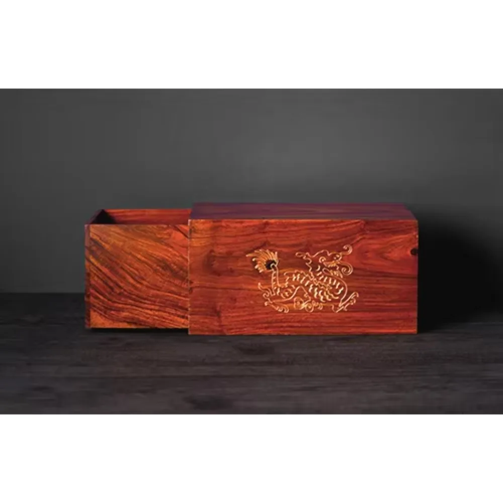 Super Schubladenbox – Professionell (ROSEWOOD EDITION) Bühnenzaubertricks Klassisches Magia-Spielzeug Illusionen Objekt erscheinen in Box Magie