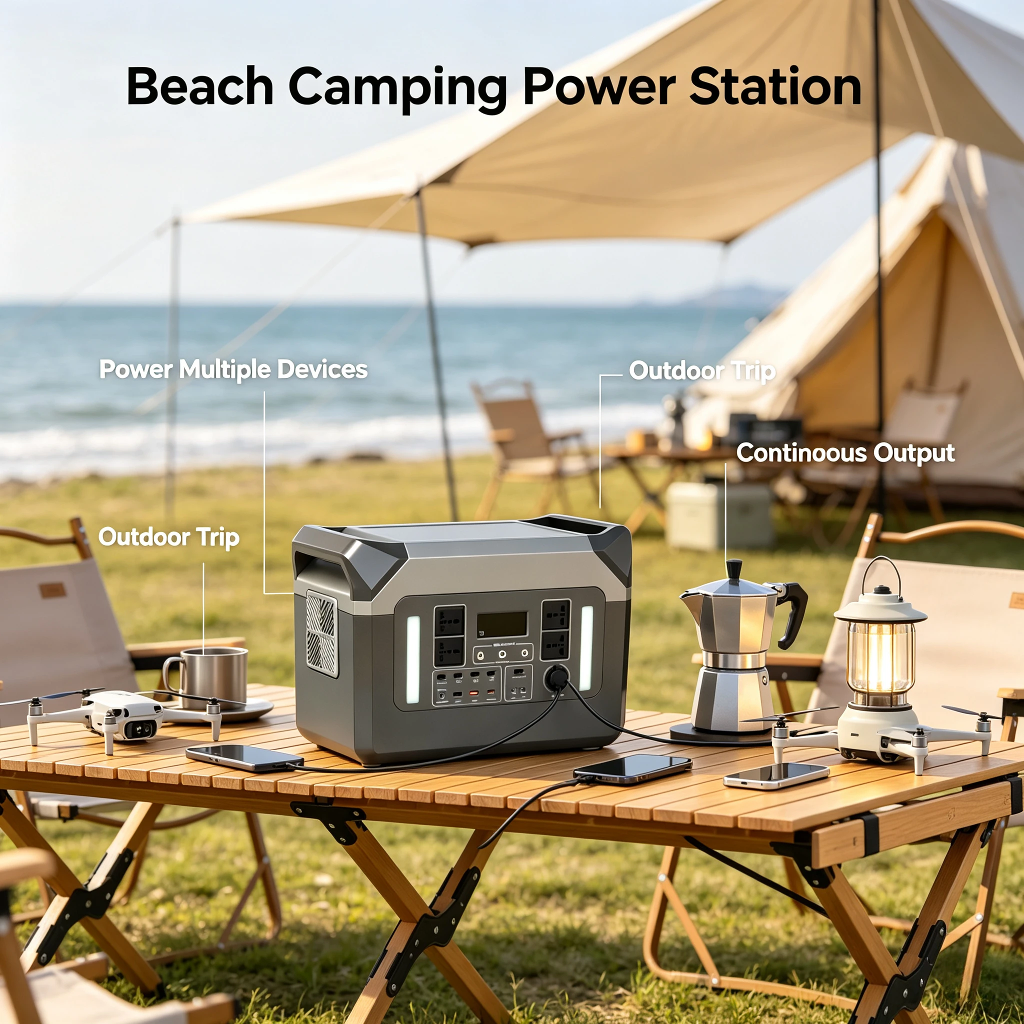 Portable Generator Inverter - 960Wh portable charging station 1000W solar