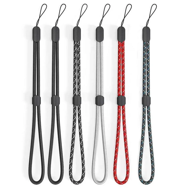 5PCS Einstellbare Seil Lanyard Kopfhörer Handy Armband Gurt für Airpods IPhone Schlüsselbund Hand Handgelenk Charme Schnur Zubehör