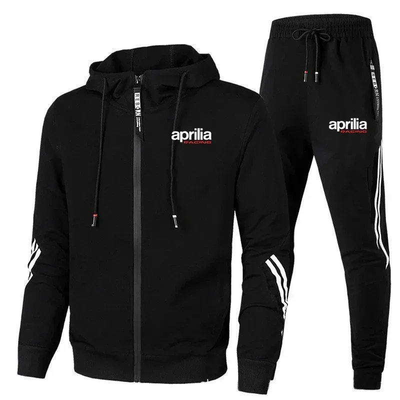 

Aprilia Men'S Racing Sportswear, 2-Piece Sports Shirt And Pants, Casual Hooded Sweatshirt, Autumn Novelty