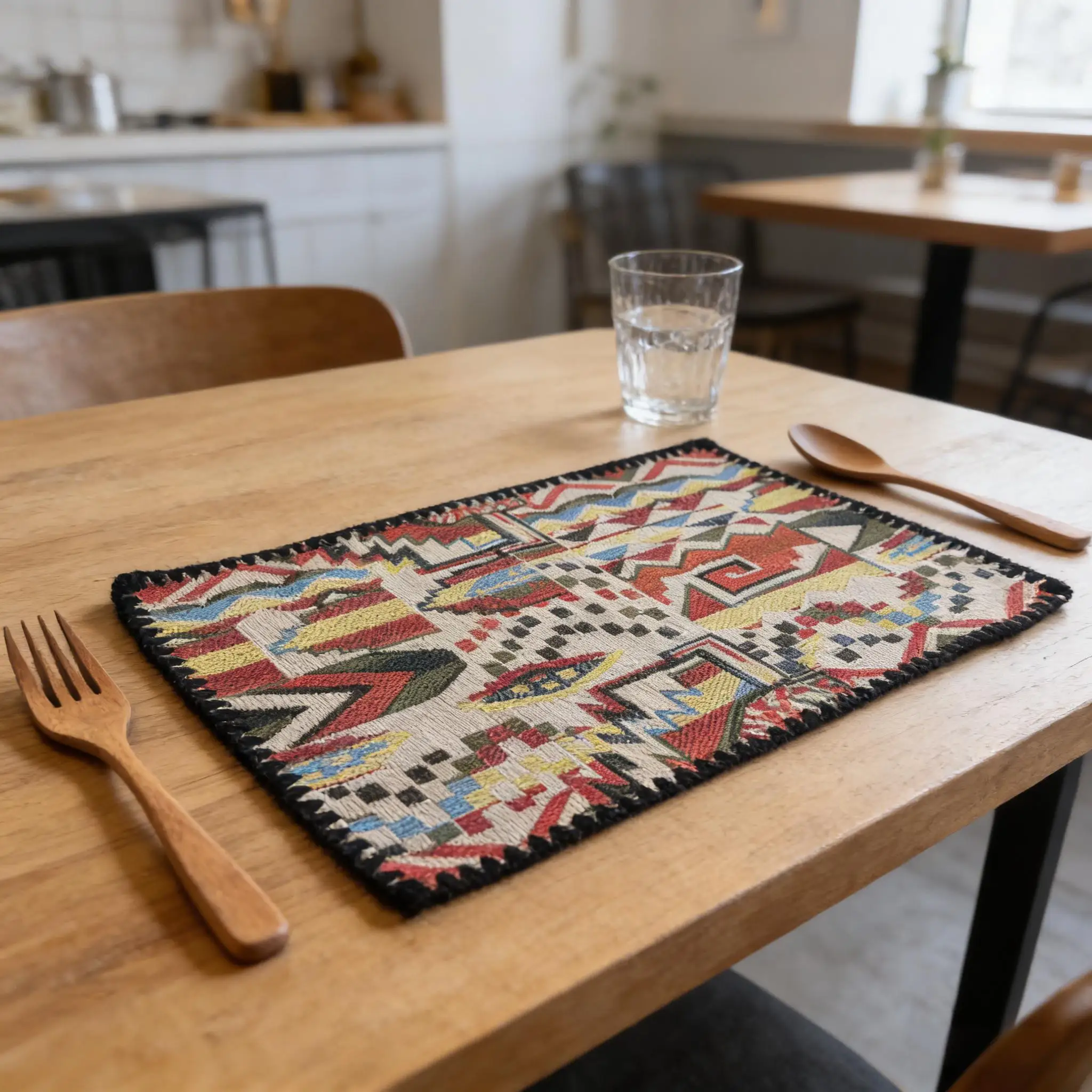 30x45cm European Classical Jacquard Place Mat Tablecloth Green Embroidered Lace Cotton Place Mats Heat Insulation Pads Cloths view 6