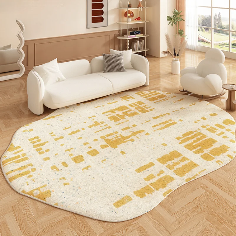 

Wabi Sabi Living Room Cream Style Fluffy Carpet Irregular Bedrooms Bedside Non Slip Soft Carpets Sofa Coffee Table High End Rugs