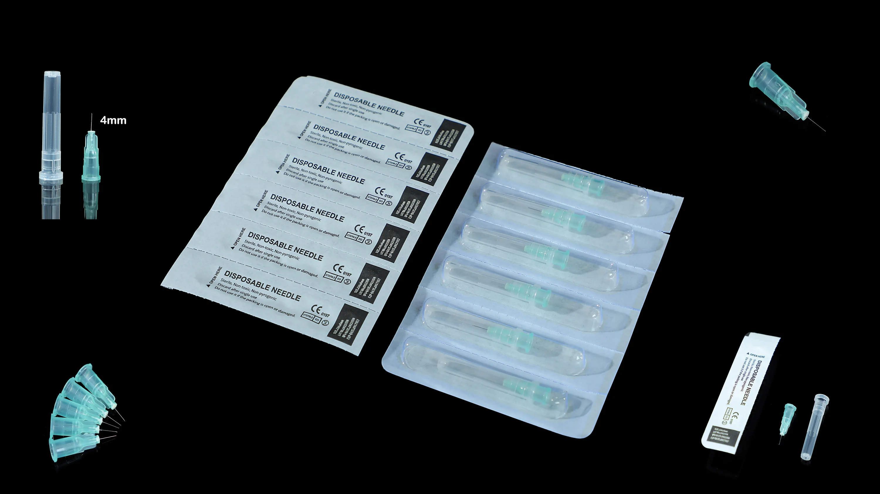 33G 31G 4mm 6mm 8mm 13mm ultra-fine painless needles disposable sterile needles individually packaged beauty tools