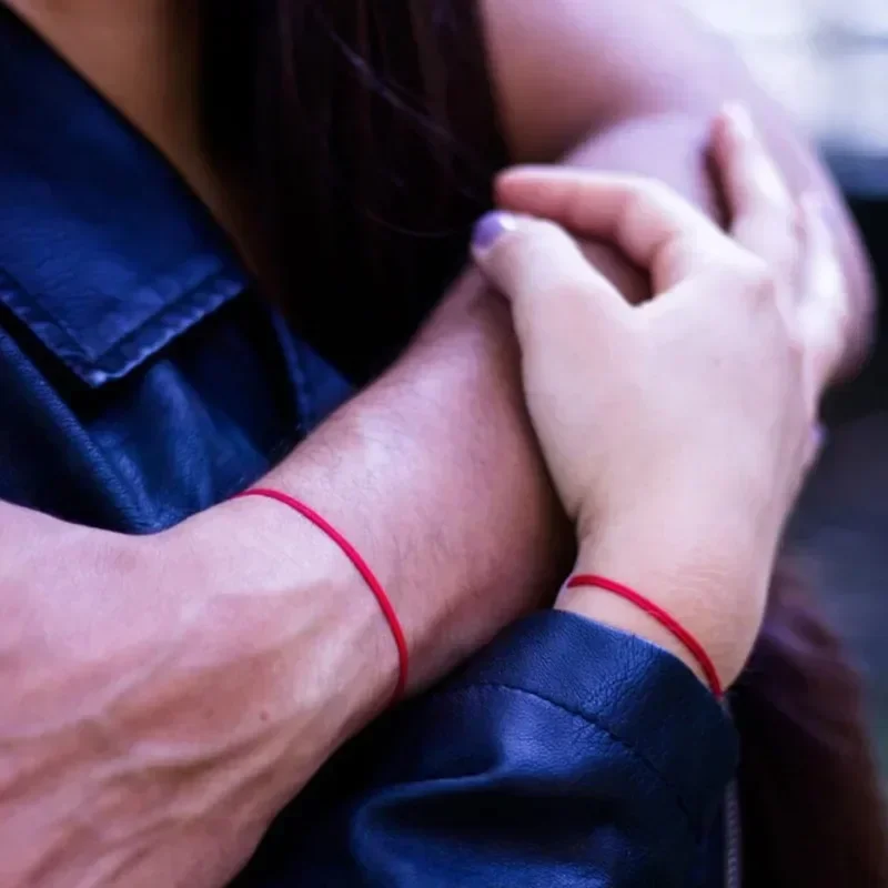 Couple Simple Thin Red String Bracelet for Lover Rope Braided Bracelets Protect Good Luck Amulet for Success Handmade Jewelry