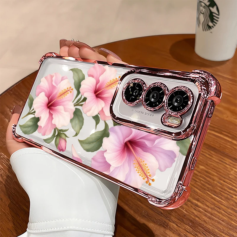 Phone Cases Vivo - Painting Pink Flower Phone Case For