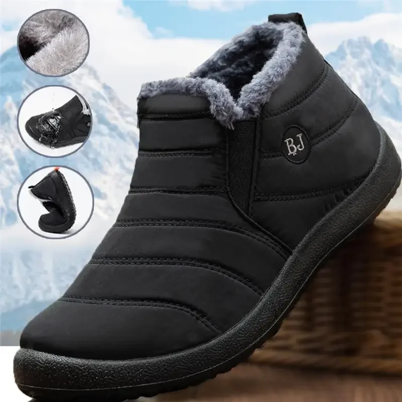 

Fashion Men's Snow Boots Ankle High Keep Warm Shoes for Cold Winter Waterproof Outdoor Snow Comfortable Men's Work Boots 2025