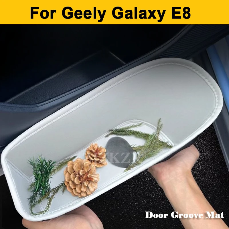 

Для Geely Galaxy E8 2023 2024 2025 Коврик для двери автомобиля Кожаный перчаточный ящик Передняя задняя боковая дверь автомобиля Боковой ящик для хранения Аксессуары