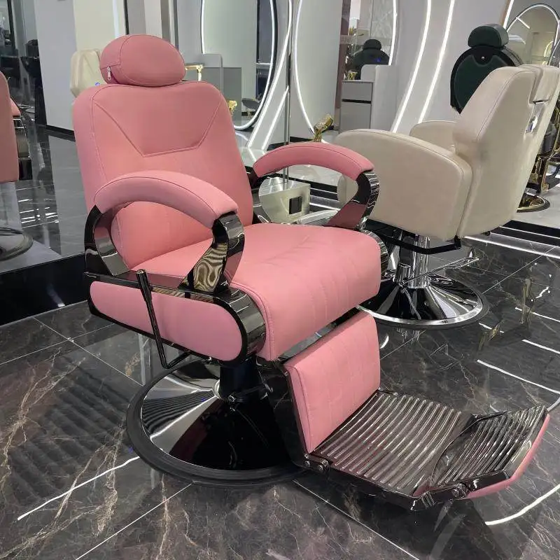 European Style Barber Chairs Elegant Exquisite Simple Beauty Salon Chairs Modern Classic Friseur Spiegel Salon Salon Furniture