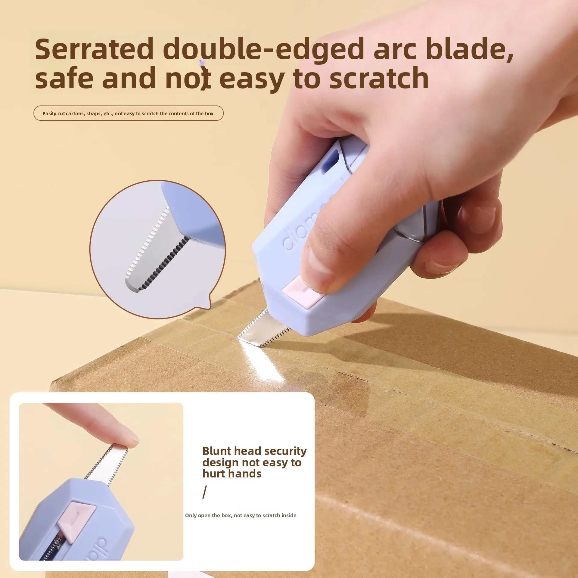 المغناطيسي اكسبرس سكين فتح القاطع أداة منزلية الفن سكين صغير اكسبرس ختم القاطع فتح سكين التراجع الذاتي #4