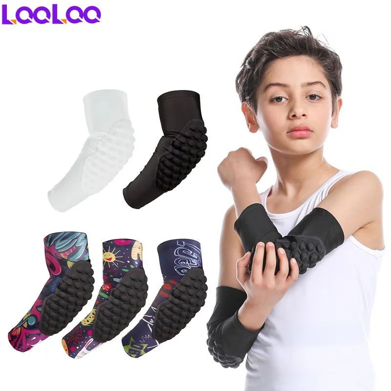 

1Pcs Compression Padded Arm Sleeve for Youth Kids, Basketball Shooter Sleeves Elbow Pads Arm Sleeve Protection