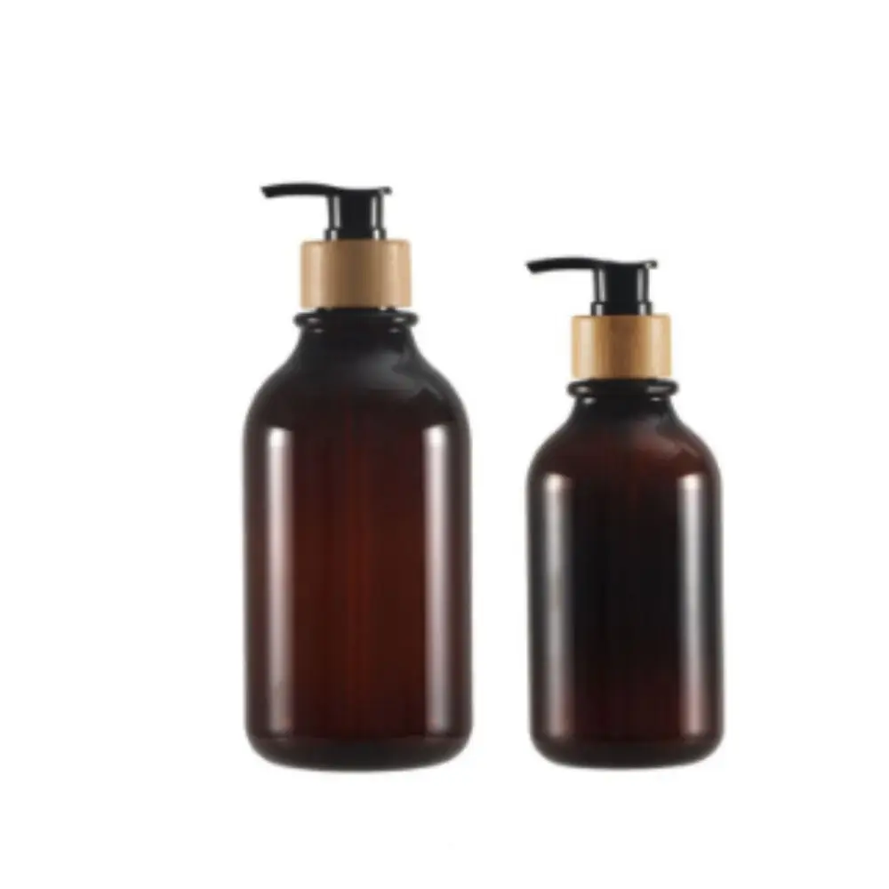 Bouteille de stockage africaine conviviale rée, bouteille à pompe en bambou, distributeur de shampoing, accessoires HOAccessrespiration Regina, 300 ml, 500ml