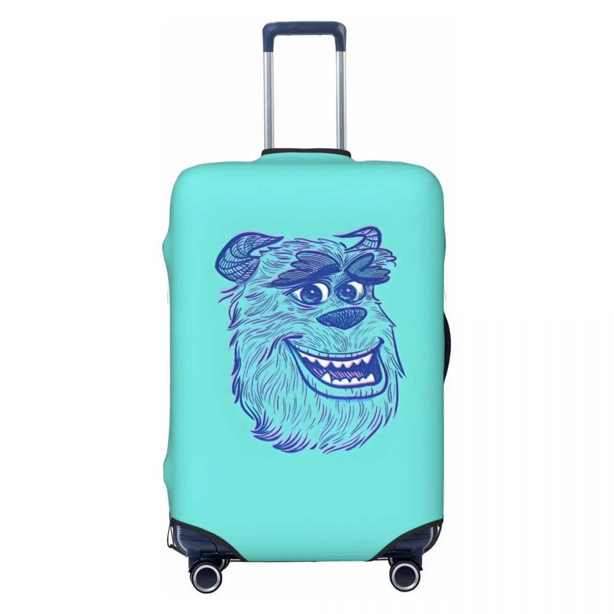 

Чехол для чемодана Custom M-Monsters Anime University, моющийся, защитный, подходит для чемоданов 18-32 дюймов