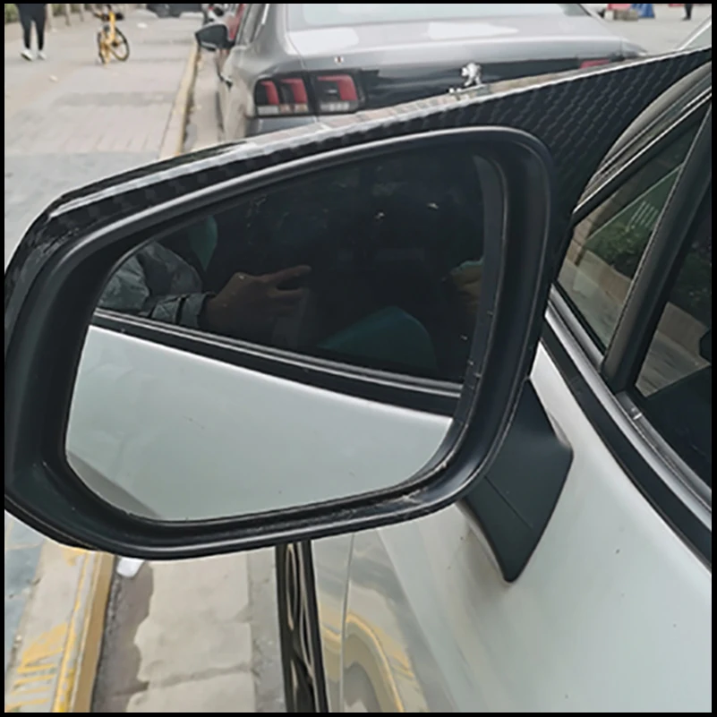 

For Toyota Highlander 2020-2025 Rearview Mirror Cover Cap Sticker Trim With Horn Decoration Car Accessories Auto Styling Parts