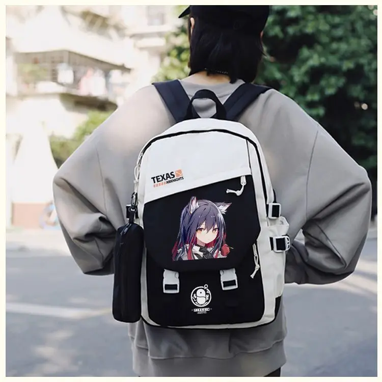 Arknights Large Capacity Simple Casual Unisex Backpack Fashion Trendy Primary And Secondary School Student Bag Anime
