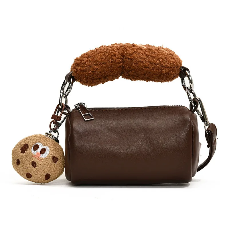 

Popular Handheld Mini Bags Autumn/winter 2024 New Collection Niche Mini Crossbody Bag Women's Retro Cylindrical Bag Women's Bag