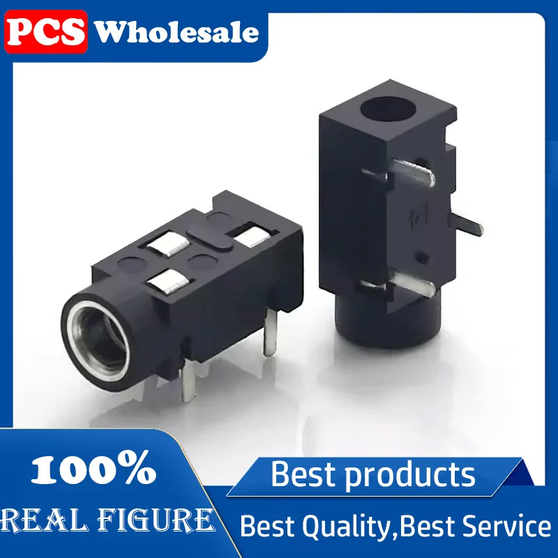PJ-320F inner copper sleeve with 3.5MM headphone socket 3-pin stereo audio socket socket holder