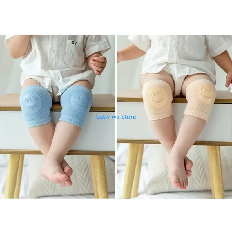 

1 Pair Baby Crawling Anti-Slip Kneepads Infants Toddlers Safety Elbow Cushion 4XBD