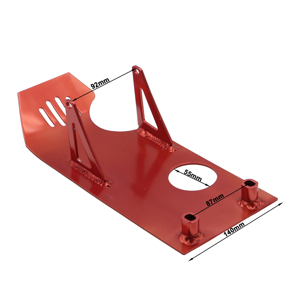 Aluminum Engine Skid Plate Guard Cover Protector For 110cc 125cc Dirt Bike Pit Bike Motorcycle Bottom Chassis Shield Parts view 2
