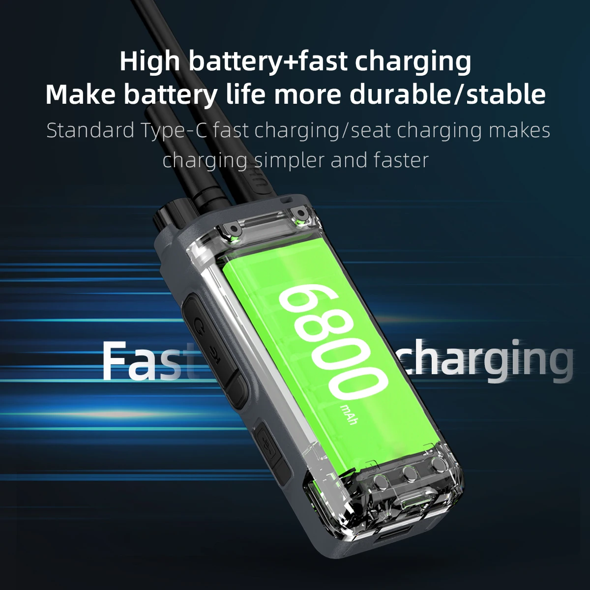 Walkie Talkie a lungo raggio Doppio modello Rete PoC compatibile ZELLO UHF Trasferimento radio bidirezionale analogico KSUN ZL8668