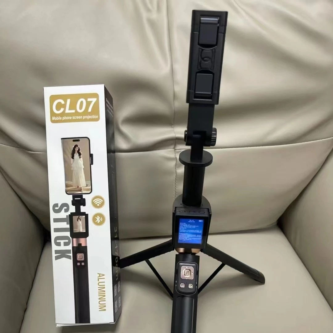 CL07 screen projection selfie stick real-time display of mobile phone rear camera artifact screen synchronous photography